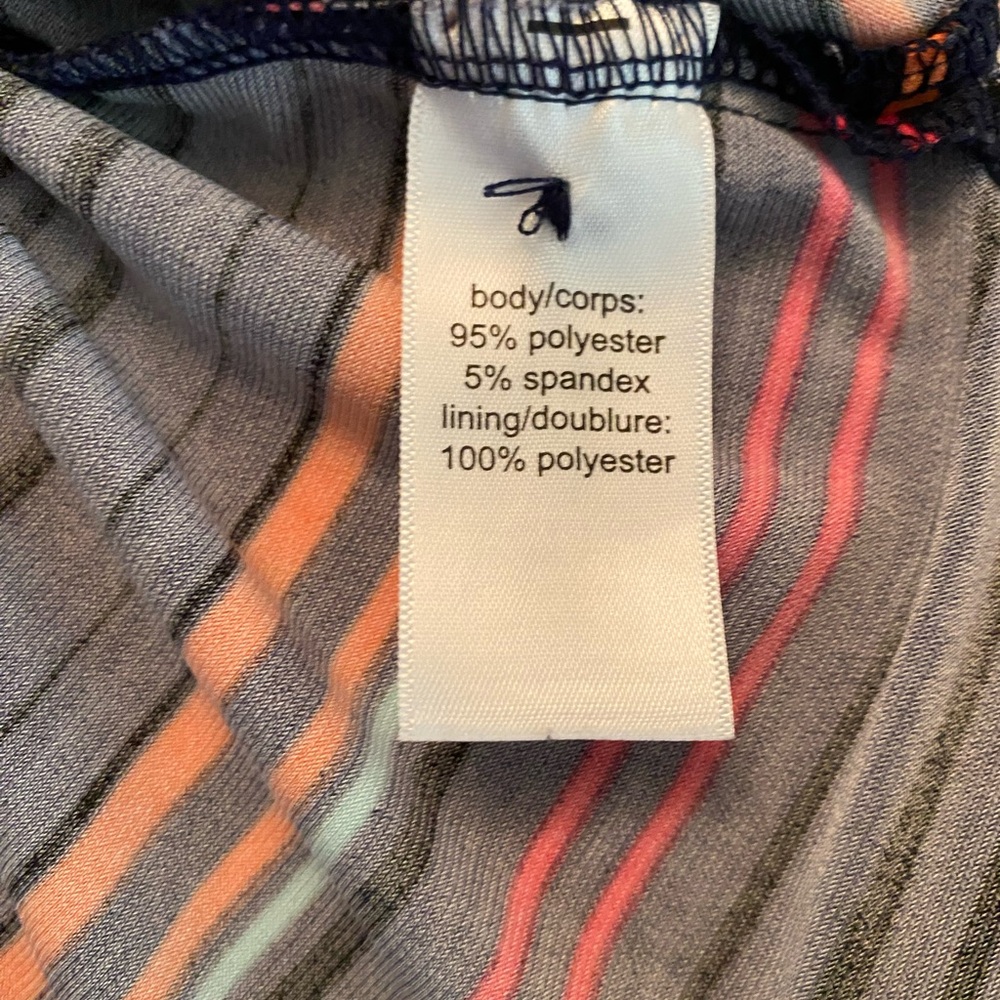 Maurice’s Women’s Multi Color Stripes Navy Sleeveless Maxi Dress 3X - Picture 9 of 11